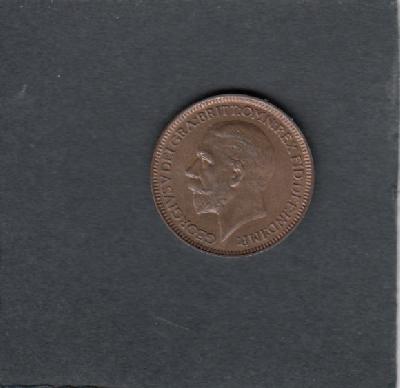 Beschrijving: 1 Farthing GEORGIUS V